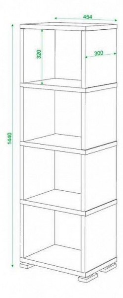 Стеллаж Домино СБ-15/4 в Заречном - zarechnyy.mebel24.online | фото 3
