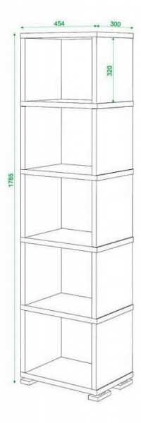 Стеллаж Домино СБ-15/5 в Заречном - zarechnyy.mebel24.online | фото 3