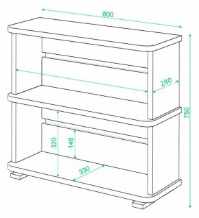 Стеллаж Домино СБ-25/2 в Заречном - zarechnyy.mebel24.online | фото 3