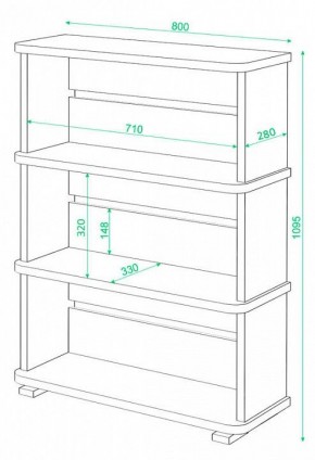 Стеллаж Домино СБ-25/3 в Заречном - zarechnyy.mebel24.online | фото 3