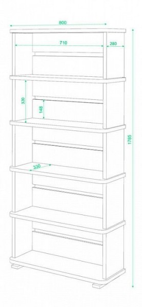 Стеллаж Домино СБ-25/5 в Заречном - zarechnyy.mebel24.online | фото 2