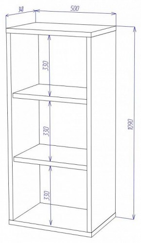 Стеллаж Домино СУ(ш1в1) в Заречном - zarechnyy.mebel24.online | фото 2