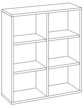 Стеллаж Домино СУ(ш2в1) в Заречном - zarechnyy.mebel24.online | фото 3