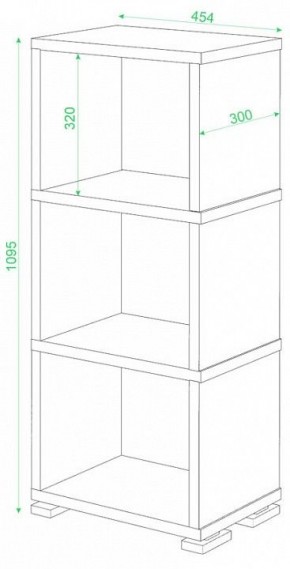 Стеллаж-колонка Домино СБ-15/3 в Заречном - zarechnyy.mebel24.online | фото 2
