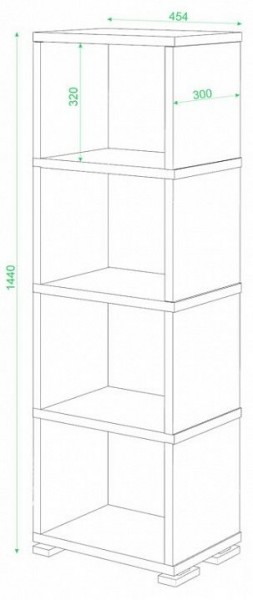 Стеллаж-колонка Домино СБ-15/4 в Заречном - zarechnyy.mebel24.online | фото 3