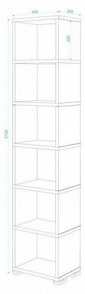 Стеллаж-колонка Домино СБ-15/6 в Заречном - zarechnyy.mebel24.online | фото 3