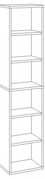 Стеллаж-колонка Домино СУ(ш1в2) в Заречном - zarechnyy.mebel24.online | фото 3