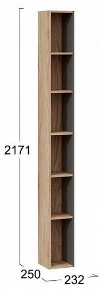 Стеллаж-колонка Порто ТД-393.07.25 в Заречном - zarechnyy.mebel24.online | фото 3