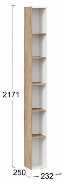 Стеллаж-колонка Порто ТД-393.07.25 в Заречном - zarechnyy.mebel24.online | фото 5