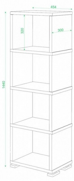 Стеллаж-колонка СБ-15/4 в Заречном - zarechnyy.mebel24.online | фото 2