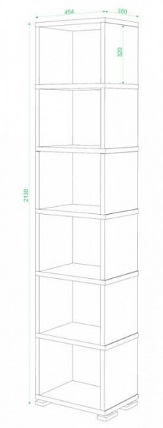 Стеллаж-колонка СБ-15/6 в Заречном - zarechnyy.mebel24.online | фото 2