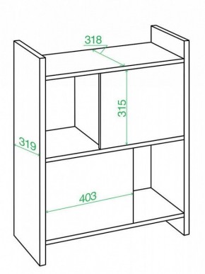 Стеллаж комбинированный Домино Лайт СТЛ-3Н в Заречном - zarechnyy.mebel24.online | фото 2