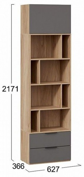 Стеллаж комбинированный Порто Исп. 2 ТД-393.07.20 в Заречном - zarechnyy.mebel24.online | фото 5