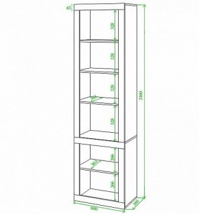 Стеллаж комбинированный Toivo ВтВ в Заречном - zarechnyy.mebel24.online | фото 2