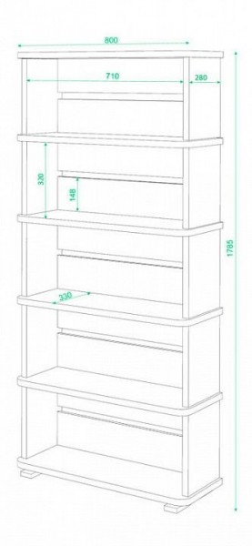 Стеллаж СБ-25/5 в Заречном - zarechnyy.mebel24.online | фото 2