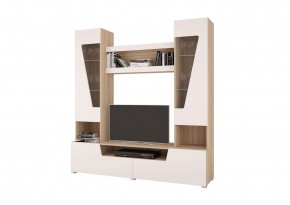 Стенка АНТАЛИЯ 2 (Сонома/Белый софт) в Заречном - zarechnyy.mebel24.online | фото