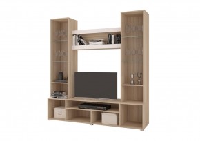 Стенка АНТАЛИЯ 2 (Сонома/Графит софт) в Заречном - zarechnyy.mebel24.online | фото 2