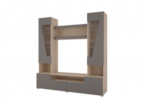 Стенка АНТАЛИЯ 2 (Сонома/Графит софт) в Заречном - zarechnyy.mebel24.online | фото