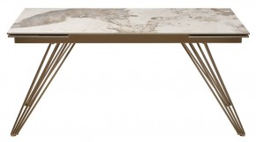 Стол ACERRA NEW 160 GLOSS LUXURY PANDORA SOLID CERAMIC/ каркас цвета шампань, ®DISAUR в Заречном - zarechnyy.mebel24.online | фото 11
