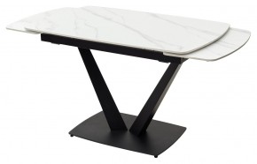 Стол ALATRI 120 MATT WHITE MARBLE SOLID CERAMIC / BLACK, ®DISAUR в Заречном - zarechnyy.mebel24.online | фото 8