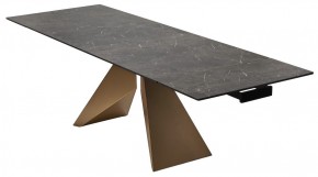 Стол ALES 180 BLACK GRAVE SOLID CERAMIC, керамика / бронзовый, ®DISAUR в Заречном - zarechnyy.mebel24.online | фото 7