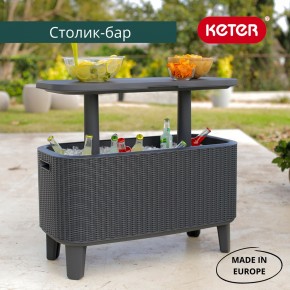 Стол Беви Бар (Bevy Bar Large Cool Bar), графит в Заречном - zarechnyy.mebel24.online | фото 1
