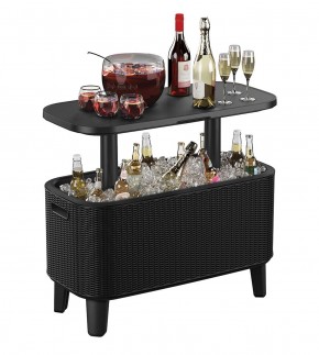 Стол Беви Бар (Bevy Bar Large Cool Bar), графит в Заречном - zarechnyy.mebel24.online | фото 3