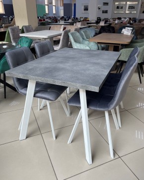 Стол BRICK M 140 Бетон Портленд/ Белый М-City в Заречном - zarechnyy.mebel24.online | фото 3