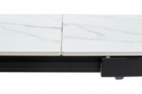 Стол CORNER 120 MATT WHITE MARBLE SOLID CERAMIC / BLACK, ®DISAUR в Заречном - zarechnyy.mebel24.online | фото 8