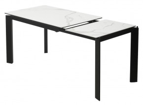 Стол CORNER 120 MATTE STATUARIO Белый мрамор матовый керамика, стекло/ черный каркас, ®DISAUR в Заречном - zarechnyy.mebel24.online | фото 4