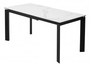 Стол CORNER 120 MATTE STATUARIO Белый мрамор матовый керамика, стекло/ черный каркас, ®DISAUR в Заречном - zarechnyy.mebel24.online | фото 5