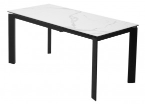 Стол CORNER 120 MATTE STATUARIO Белый мрамор матовый керамика, стекло/ черный каркас, ®DISAUR в Заречном - zarechnyy.mebel24.online | фото 6
