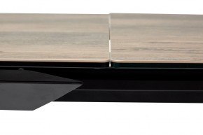Стол CREMONA 140 KL-61 под дерево, итальянская керамика/ черный каркас, ®DISAUR в Заречном - zarechnyy.mebel24.online | фото 6