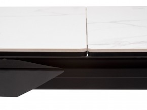 Стол CREMONA 140 MATTE STATUARIO Белый мрамор матовый, керамика/ черный каркас, ®DISAUR в Заречном - zarechnyy.mebel24.online | фото 4