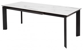 Стол CREMONA 140 MATTE STATUARIO Белый мрамор матовый, керамика/ черный каркас, ®DISAUR в Заречном - zarechnyy.mebel24.online | фото 5