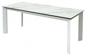 Стол CREMONA 160 KL-188 Контрастный мрамор / белый каркас, ®DISAUR в Заречном - zarechnyy.mebel24.online | фото 3