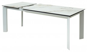 Стол CREMONA 160 KL-188 Контрастный мрамор / белый каркас, ®DISAUR в Заречном - zarechnyy.mebel24.online | фото 6
