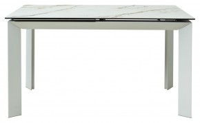 Стол CREMONA 160 KL-188 Контрастный мрамор / белый каркас, ®DISAUR в Заречном - zarechnyy.mebel24.online | фото 8