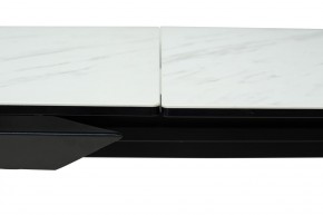 Стол CREMONA 160 KL-99 Белый мрамор матовый, итальянская керамика / черный каркас, ®DISAUR в Заречном - zarechnyy.mebel24.online | фото 4