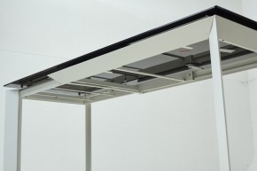 Стол CREMONA 180 KL-188 Контрастный мрамор матовый, итальянская керамика/ белый каркас, ®DISAUR в Заречном - zarechnyy.mebel24.online | фото 8