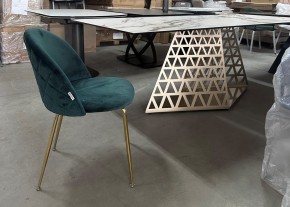 Стол ENNA 220 KL-188 Контрастный мрамор матовый, итальянская керамика/ каркас цвета шампань, ®DISAUR в Заречном - zarechnyy.mebel24.online | фото 7