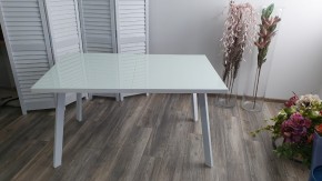 Стол ФИН 140 Белый, стекло/ Белый каркас М-City в Заречном - zarechnyy.mebel24.online | фото 9