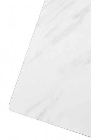 Стол FONDI 180 MARBLES KL-99 Белый мрамор матовый, итальянская керамика/ черный каркас, ®DISAUR в Заречном - zarechnyy.mebel24.online | фото 6