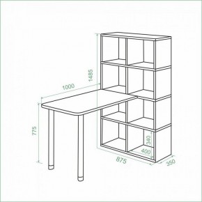 Стол компьютерный Bartolo в Заречном - zarechnyy.mebel24.online | фото 3