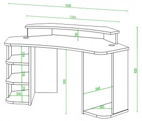 Стол компьютерный Домино Lite СК-160 в Заречном - zarechnyy.mebel24.online | фото 2