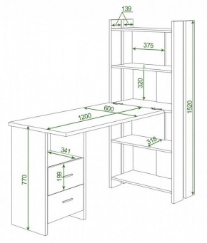 Стол компьютерный Домино Lite СТЛ-ОВ+С120Р в Заречном - zarechnyy.mebel24.online | фото 2