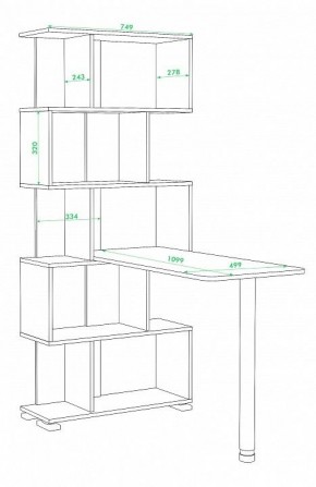 Стол компьютерный Домино нельсон СЛ-5СТ в Заречном - zarechnyy.mebel24.online | фото 3