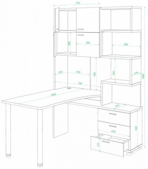 Стол компьютерный Домино нельсон СР-500М/160 в Заречном - zarechnyy.mebel24.online | фото 2