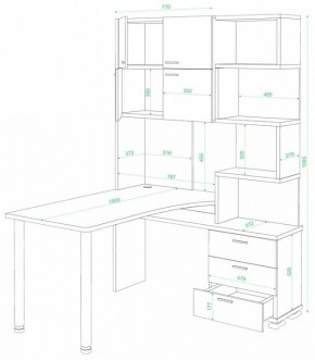 Стол компьютерный Домино нельсон СР-500М/190 в Заречном - zarechnyy.mebel24.online | фото 2
