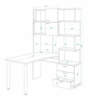 Стол компьютерный Домино нельсон СР-500М160 в Заречном - zarechnyy.mebel24.online | фото 3